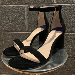 Stuart Weitzman - Nearly Nude Suede Sandals